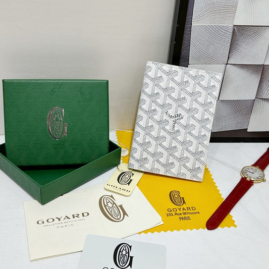 Goyard 2026 Grenelle Passport Cover 14cm Canvas Cowhide