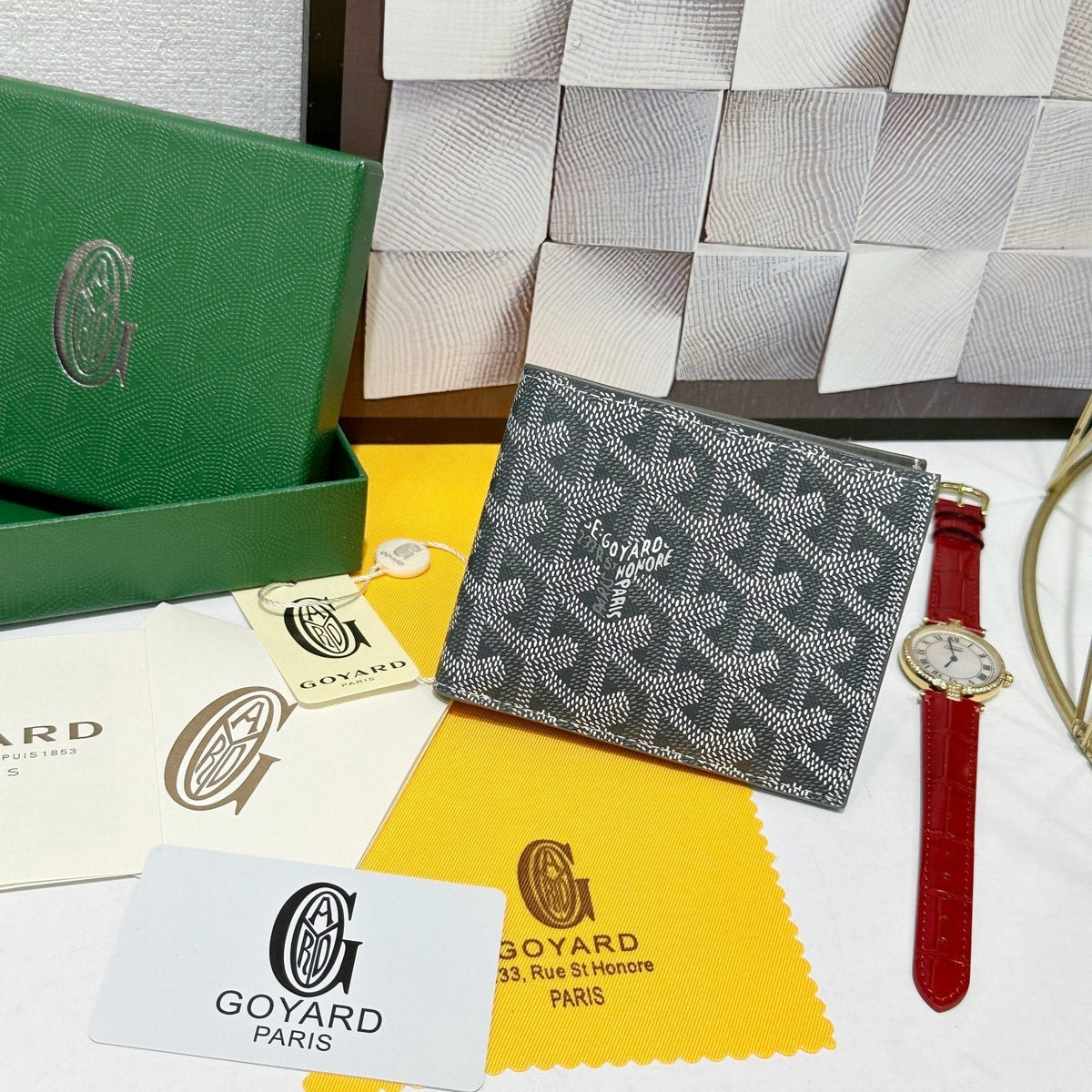 Goyard 2026 Victoire Bifold Wallet 11cm Canvas Cowhide