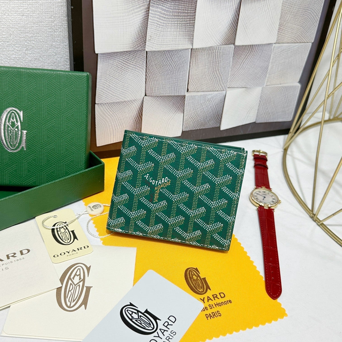 Goyard 2026 Victoire Bifold Wallet 11cm Canvas Cowhide