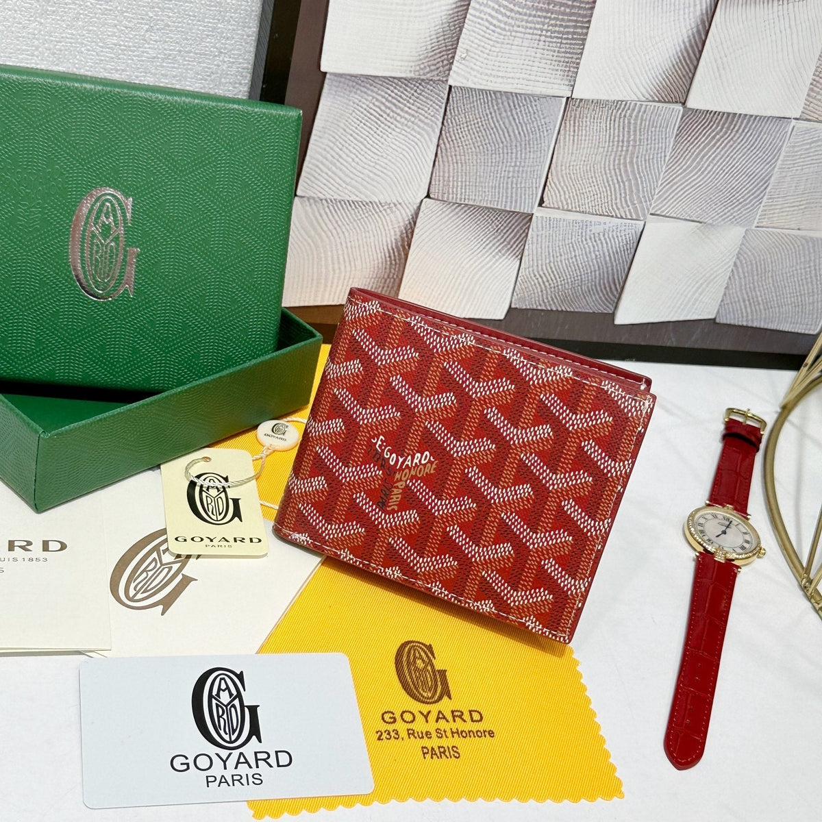 Goyard 2026 Victoire Bifold Wallet 11cm Canvas Cowhide
