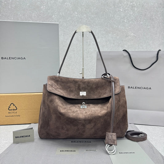 Balenciaga Rodeo Driver Suede Bag
