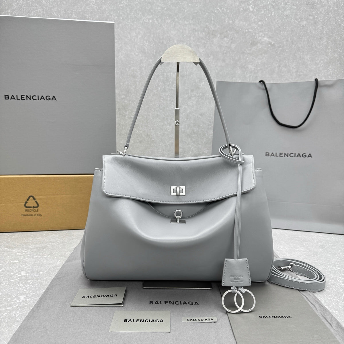 Balenciaga Rodeo Driver Bag Light Grey