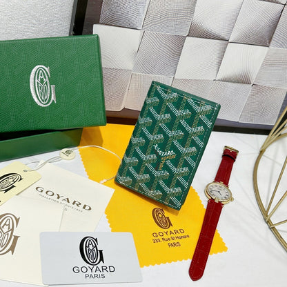 Goyard 2026 Saint-Pierre Card Wallet 11cm Cowhide Canvas 138416