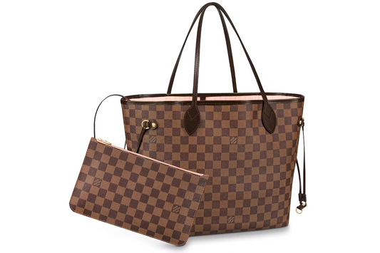 Louis Vuitton Damier Ebene MM Rose Ballerina Lining