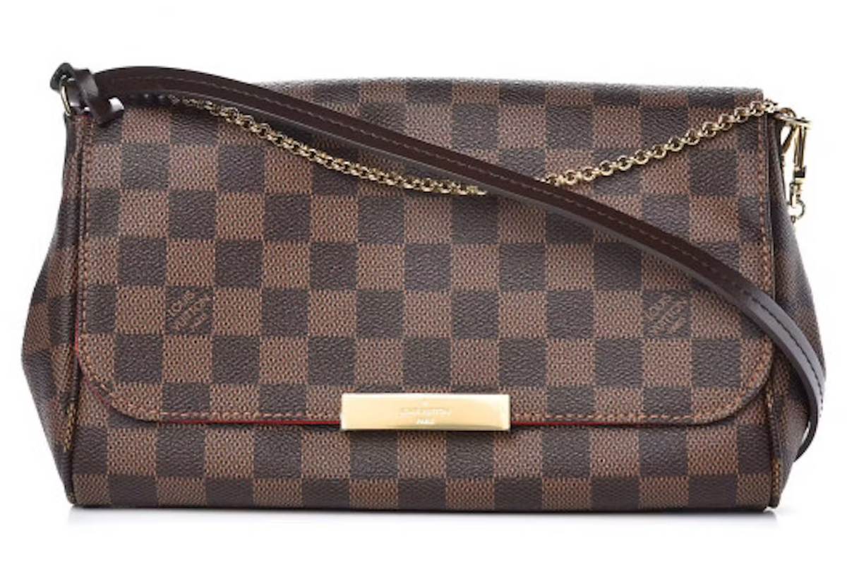 Louis Vuitton Damier Ebene MM Red Lining