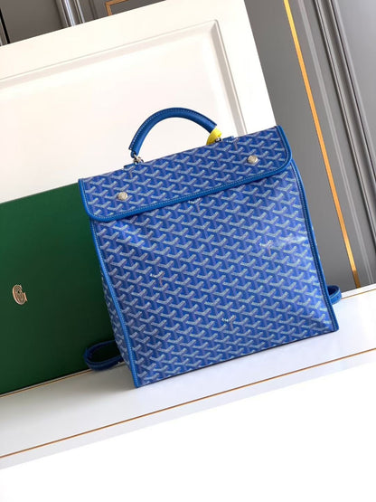 Goyard 2026 Saint Leger Backpack 37cm Canvas Cowhide