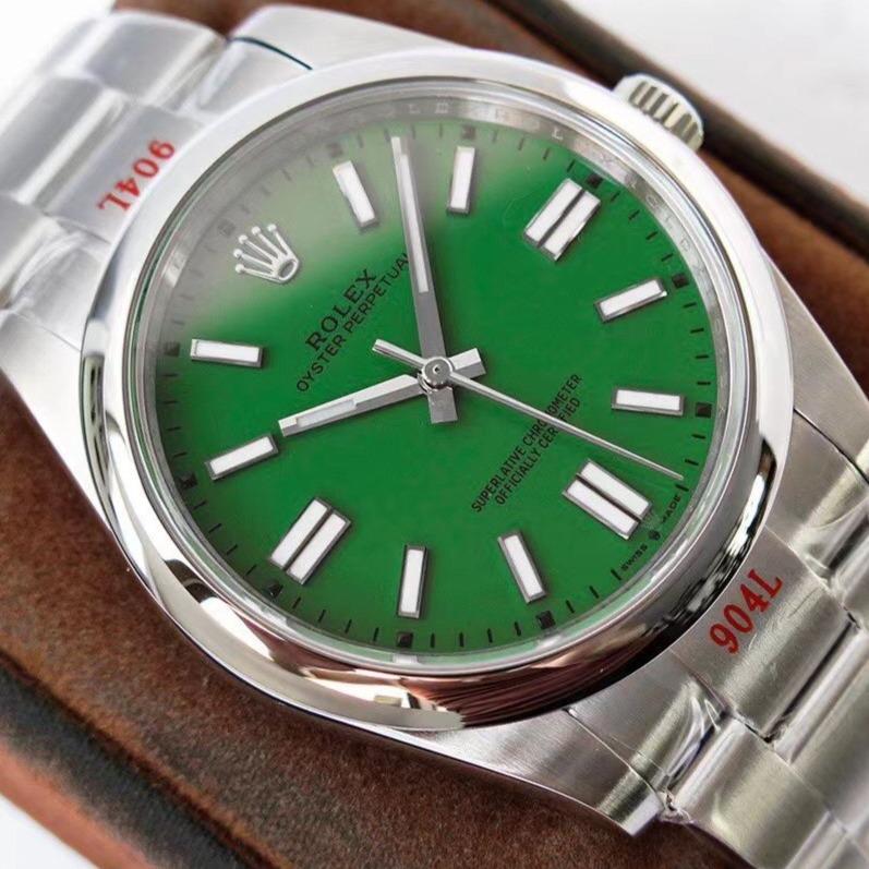 OYSTER PERPETUAL 41 STAINLESS STEEL GREEN DIAL